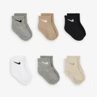 Nike Swoosh Baby/Toddler Ankle носки (6 пары) цвет серый