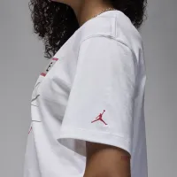 Nike Jordan Flight Heritage женская Graphic футболка цвет белый