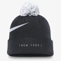 New York Yankees Peak чоловічі Nike MLB Cuffed Pom Beanie блакитний