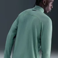 Nike Trail мужские Dri-FIT 1/2-Zip Mid Layer Top цвет зеленый