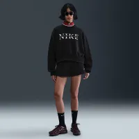 Nike Sportswear Phoenix Fleece женская оверсайз Crew-Neck свитшот цвет черный