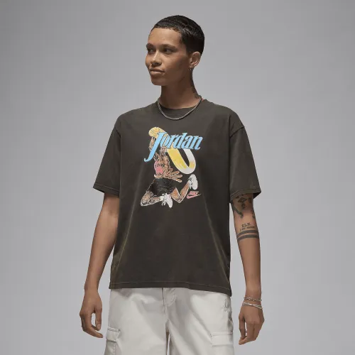 Nike Jordan жіноча Graphic Girlfriend футболка колір чорний