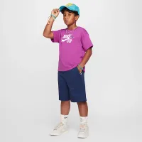 Nike SB Big детские футболка цвет фиолетовый