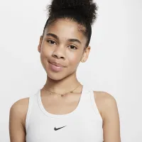 Nike One Fitted Big дитячі (Girls') Dri-FIT Tank колір білий