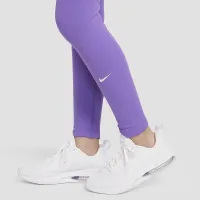 Nike One Big детские (Girls') Dri-FIT С высокой Талией лосины цвет фиолетовый