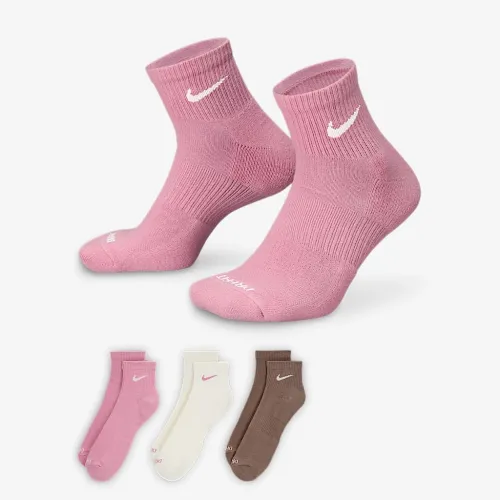 Nike Everyday Plus Cushioned тренировочные Ankle носки (3 пары) многоцветный