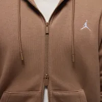 Nike Jordan Brooklyn Fleece мужские Full-zip Толстовка с капюшоном цвет коричневый