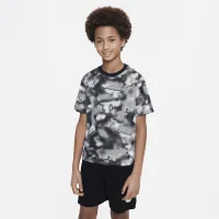 Nike Dri-FIT Multi+ Big детские (для мальчиков) Printed тренировочные Top цвет черный