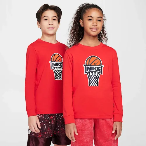 Nike Sportswear Big дитячі Long-Sleeve футболка колір червоний