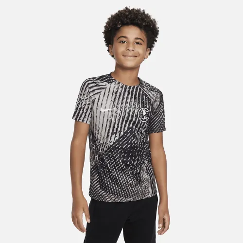 Club Америка Big дитячі Nike Dri-FIT Pre-Match Soccer Top колір чорний