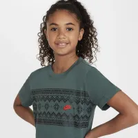Nike Sportswear Big детские футболка цвет зеленый