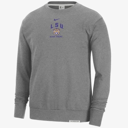 LSU Standard Issue чоловічі Nike College Fleece Crew-Neck світшот колір сірий