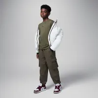 Nike Jordan Big детские MVP Flight Long Sleeve футболка цвет зеленый