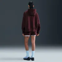 Nike Sportswear Phoenix Fleece женская Over-оверсайз Pullover Толстовка с капюшоном цвет красный