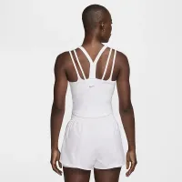 Nike One Fitted женская Dri-FIT Strappy Cropped Tank Top цвет белый