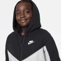 Nike Sportswear Tech Fleece Big дитячі (для хлопчиків) Full-Zip Толстовка з капюшоном (Extended Size) колір сірий