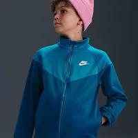 Nike Sportswear Big детские Dri-FIT Tracksuit синий