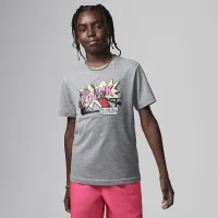 Nike Air Jordan Big детские Dunk Comics футболка цвет серый
