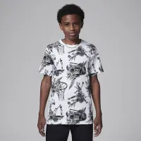 Nike Jordan Dri-FIT Big детские Sports Sketch футболка цвет белый