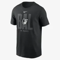 Baltimore Orioles Fashion Local мужские Nike MLB футболка цвет черный