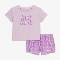 Nike Dri-FIT Essentials Baby 2-Piece Printed Sprinter комплект колір фіолетовий