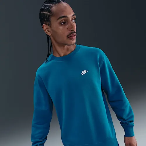 Nike Club мужские Fleece Crew синий