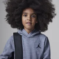 Nike Jordan MJ Essentials Fleece Little детские Pullover Толстовка с капюшоном набор цвет серый