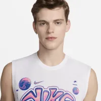 Nike чоловічі Dri-FIT Sleeveless баскетбольні футболка колір білий