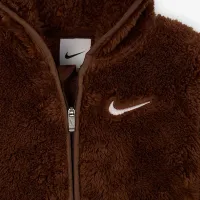 Nike Hooded Sherpa Coverall Baby Coverall цвет коричневый