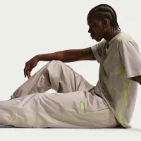 Nike Windrunner мужские Woven Graphic Pants цвет коричневый