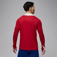 Nike Paris Saint-Germain Strike Fourth мужские Jordan Dri-FIT Soccer Knit Drill Top цвет красный