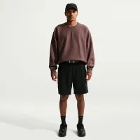 Nike Solo Swoosh чоловічі Fleece Crew колір фіолетовий