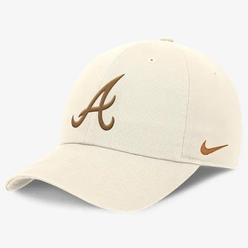 Atlanta Braves Dunk Club мужские Nike MLB Adjustable Hat цвет коричневый