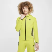 Nike Sportswear Tech Fleece Big детские (для мальчиков) Full-Zip Толстовка с капюшоном цвет зеленый