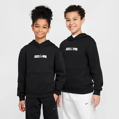 Nike Sportswear Club Fleece Big дитячі Толстовка з капюшоном колір чорний