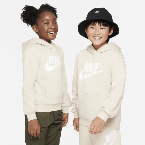 Nike Sportswear Club Fleece Big детские Толстовка с капюшоном цвет коричневый