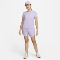 Nike One Classic женская Dri-FIT Short-Sleeve Top цвет фиолетовый