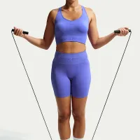 Nike Pro Seamless женская Dri-FIT Cropped Tank Top синий