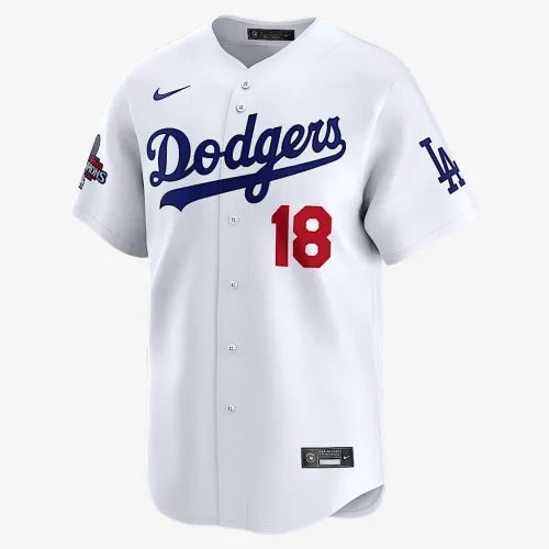 Yoshinobu Yamamoto Los Angeles Dodgers 2024 World Series Champions Japanese Lettering чоловічі Nike Dri-FIT ADV MLB Limited Jersey колір білий