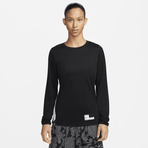 Nike женская Dri-FIT Long-Sleeve Warm-Up баскетбольные Top цвет черный