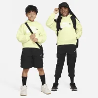 Nike SB Icon Fleece EasyOn Big детские оверсайз Pullover Толстовка с капюшоном цвет зеленый