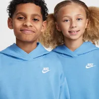 Nike Sportswear Club Fleece Big детские оверсайз Pullover Толстовка с капюшоном синий