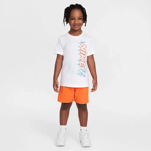 Nike Rhythm Little дитячі 2-Piece Dri-FIT Mesh шорти комплект Orange
