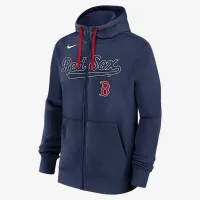 Boston колір червоний Sox Knockout Script чоловічі Nike MLB Full-Zip Толстовка з капюшоном блакитний