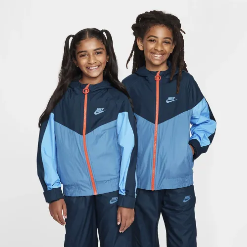 Nike Sportswear Windrunner EasyOn Big детские Repel Куртка синий