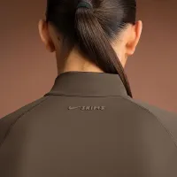 NikeSKIMS Matte женская Mock-Neck Full-Zip Куртка цвет коричневый