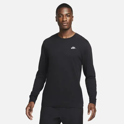 Nike Sportswear Club чоловічі Long-Sleeve футболка колір чорний
