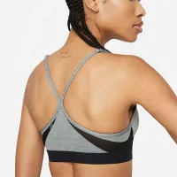 Nike Indy женская Light-Support Padded V-Neck Sports Bra цвет серый