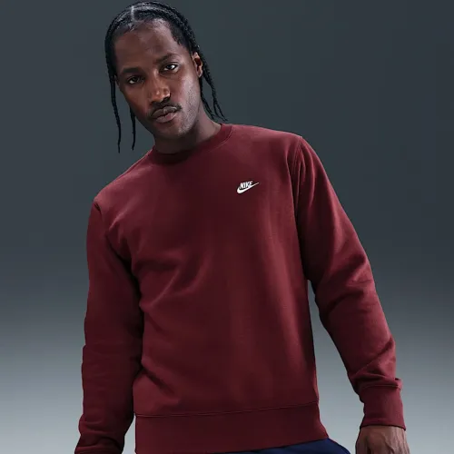 Nike Club мужские Fleece Crew цвет красный