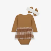 Nike Baby 2-Piece Long Sleeve Bodysuit комплект колір коричневий